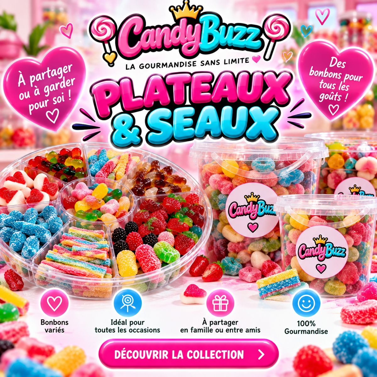 Plateaux/ Seaux