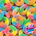 Anneaux sucrés multicolores (100g)