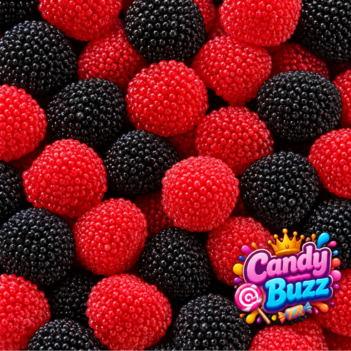 Mûres perlées rouges et noires (100g)